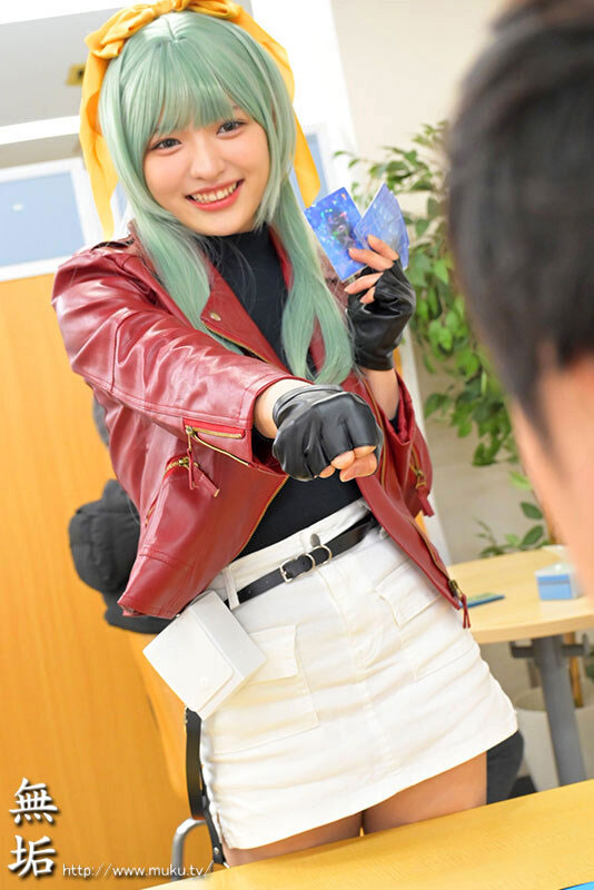 抽牌决斗！23岁E罩杯白皙雪乳美少女「虹村优美」挑战性爱卡牌对决惨遭中出！